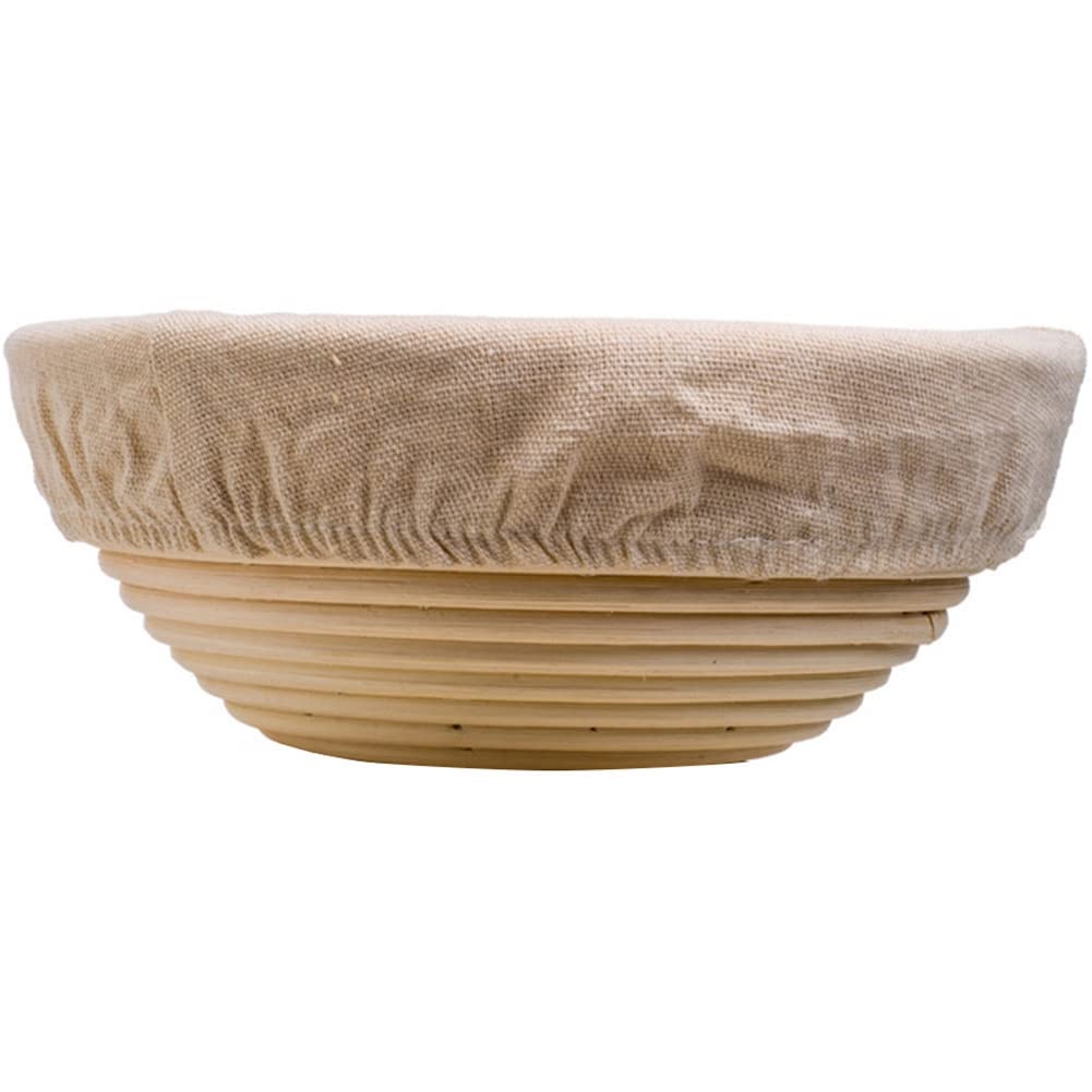 CTRLZS Round Proofing Basket, Easy to Bake Bread, Bread Fermentation, Bread Basket with Washable Cloth