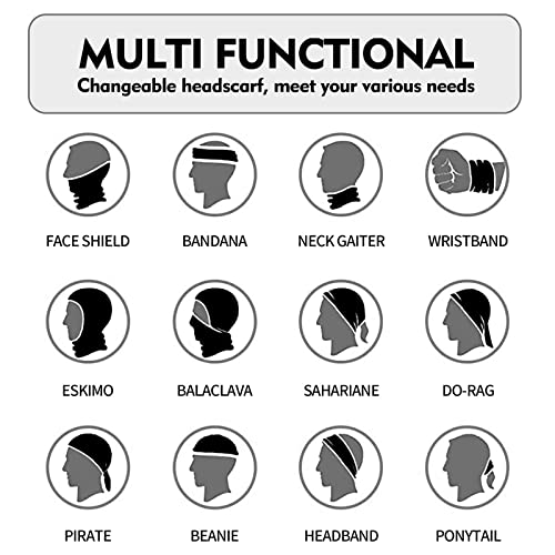 Ciyuhome Cooling Neck Gaiter Camo Face Mask With Ear Loops,Ice Silk Shield Scarf Cover For Men Women Motorcycle Cycling #TOP5