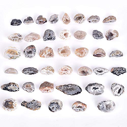 Jic Gem 0.5Lb Natural Quartz Geodes Small Agate Druzy Mineral Irregular Rock Healing Crystals Cluster Geode #TOP5