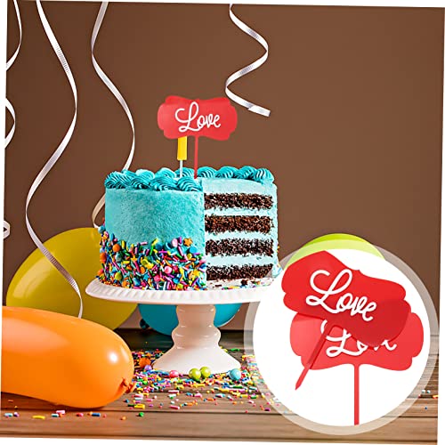 jojofuny 10 Pçs Bandeiras De Bolo De Cupcake Topo De Bolo De Aniversário Enfeite De Cupcake Enfeite