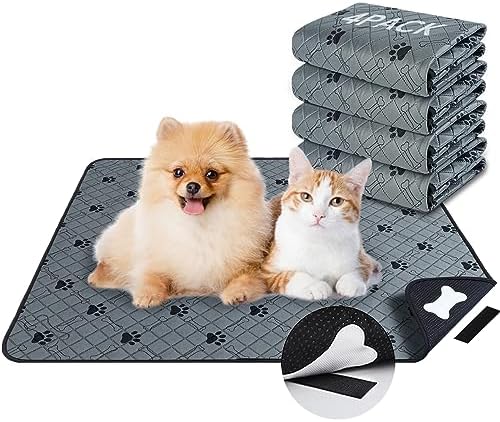 ColorfulLaVie Reusable Pee Pads for Dogs, Washable Puppy Pee Pads Waterproof Dog Training Pads, Fast Absorbent Pet Pads for Dog Bed Mats, Anti-Slip Pet Training Pads with Hook&Loop Pet Supplies