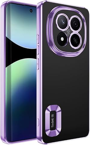 Zore Xiaomi ile uyumlu Redmi Note 14 Pro Plus Kılıf Kamera Korumalı Logo Gösteren Zore Omega Kapak Lila