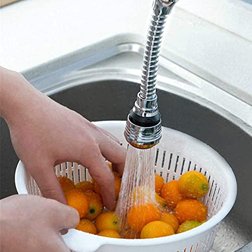 360 Degree Rotate Faucet,Nozzle Filter Adapter Water Saving Bubbler Connector Swivel Tap Aerator Diffuser Kitchen Accessories for Restaurant, Home & Hotel