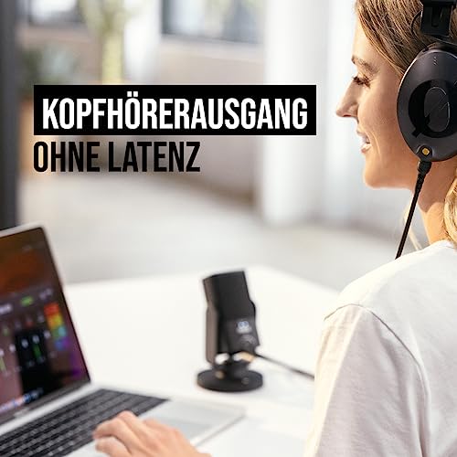 RØDE NT-USB Mini vielseitiges USB-Studio-Kondensatormikrofon für Podcasting, Streaming, Gaming, Musikproduktion, Gesangs- und Instrumentenaufnahmen (schwarz)