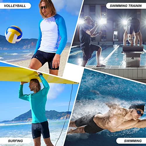 Surfeasy Men's Swim Jammers Athletic Racing Training Swimsuit Swimwear Shorts Swimming Competition(Black,S) #TOP5