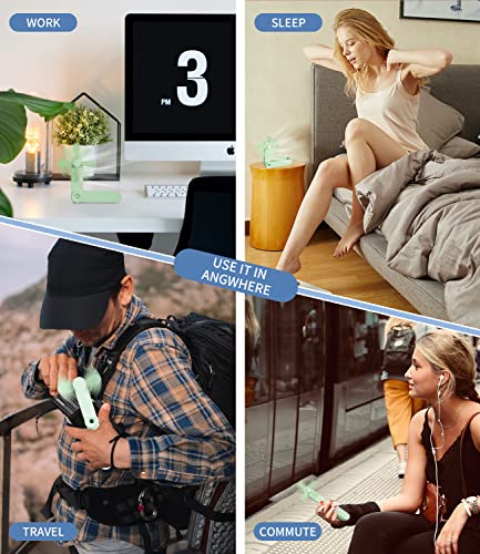 Joylifetech Personal Fan Handheld, Handheld Fan With 1200Mah, Lightweight Portable Fans Rechargeable That Can Rotate 360°, 3 Speeds Pocket Fan For Travel Commute Work Outdoor #TOP5