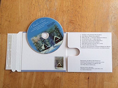 Holiday Cards With Classical Music Cd Inside Each One - Easy To Mail - No Envelopes Required - Unique Holiday Card And Gift Combined (25 Holiday Cards, Each With A Cd) #TOP2