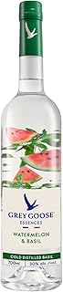 Grey Goose Essences Watermelon & Basil Natural Flavoured Vodka Spirit Drink, Made with Grey Goose Vodka, Infused With Real Fruits & Botanical Essences, 30% ABV, 70cl / 700ml
