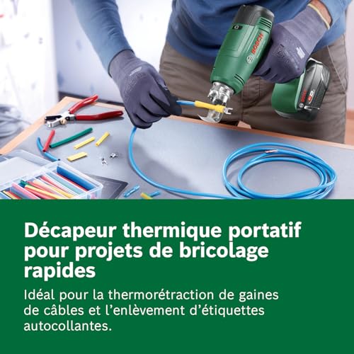 Décapeur thermique sans fil BOSCH EasyHeat 18V 500 18V 100 / 120 /min Sans batterie ni chargeur - vue 5
