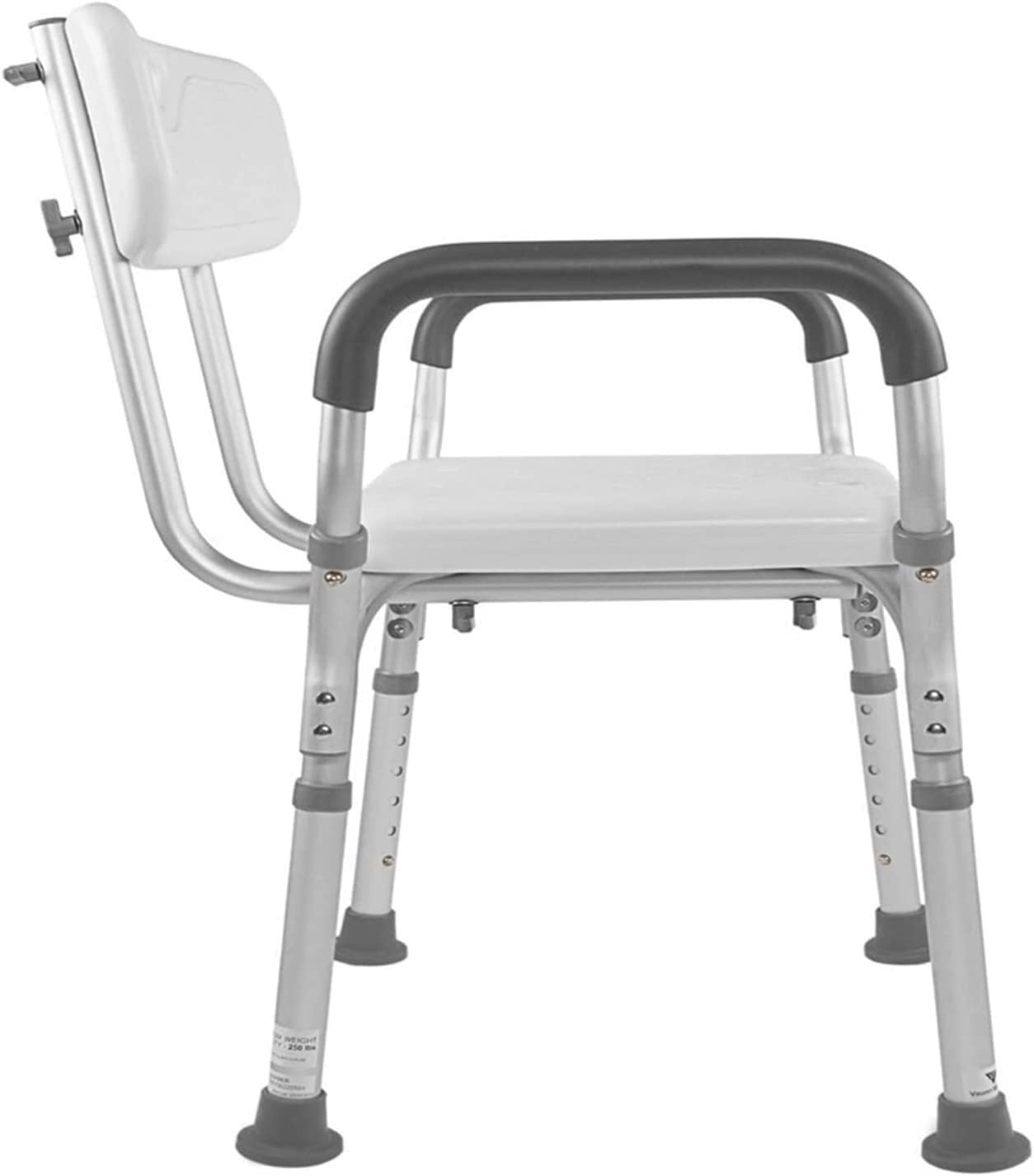 Tabouret de douche avec pieds caoutchouc antidérapants et hauteur réglable sur mesure