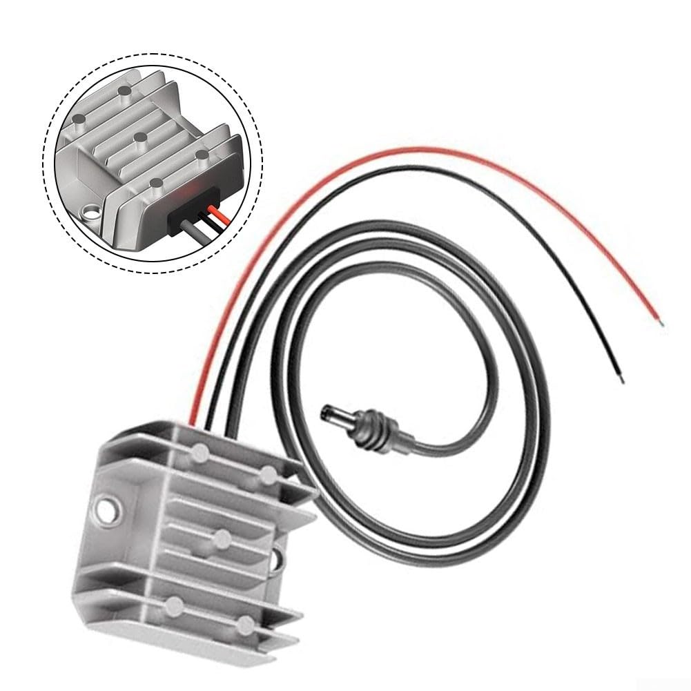 Convertitore DC-DC 30 V 3,5 A 105 W, IP68 impermeabile per Starlink per Mini, alimentatore di rete da 12 V/24 V a 30 V con cavo, alloggiamento in alluminio per camion, camper, campeggio