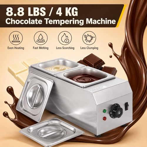 Tempéreuse professionnelle 1000W à réglage thermique fin