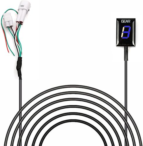 Indicador de engranaje de motocicleta de 6 velocidades, indicador digital de engranajes, pantalla de engranajes impermeable, compatible con Yamaha,