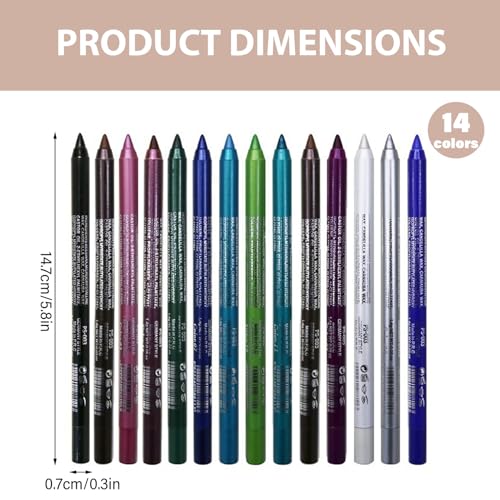 Set de 14 Lápices Delineadores Glitter Waterproof miniatura 5