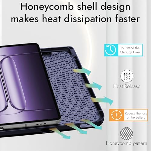 Image of TGK Case for OnePlus Pad 3 13.2 inch Tablet, Pad 2 Pro, Pad 4 Pro Case Trifold Smart Stand Cover (Blue)
