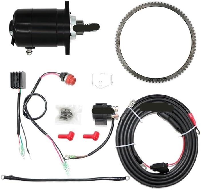 Electric Start Conversion Kit for M25 M30 More 2 Stroke 25HP 30HP Outboard Engine