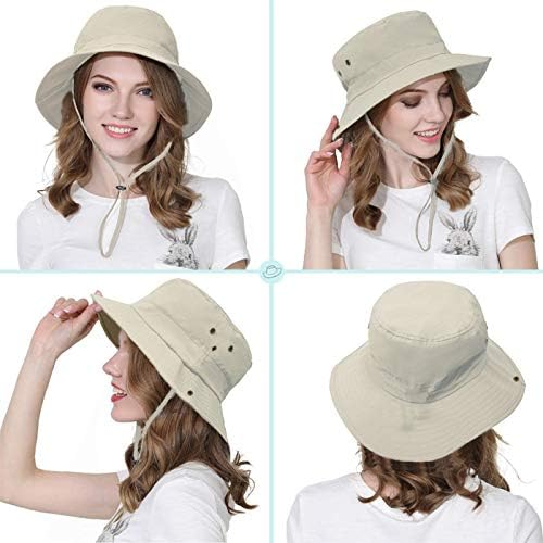 Taeku Sun Hat, Unisex Wide Brim Bucket Hat Sun Protection Cap Breathable Boonie Hat for Fishing Hiking Gardening Safari