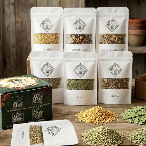 JX Dried Herbs Kit for Witchcraft & DIY 15 Pack Natural Herbal Magic Set for Witches & Beginners Ideal for Spell Casting Candle Making Altar Decor Energy Cleansing & Home Fragrance