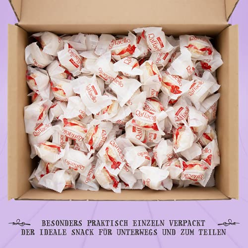 Genussleben XXL Box mit Ferrero Raffaello 1300g, Praline mit weißer Milchcreme 128 Stück, Mandeln und Kokos, Süßigkeiten… – Bild 4