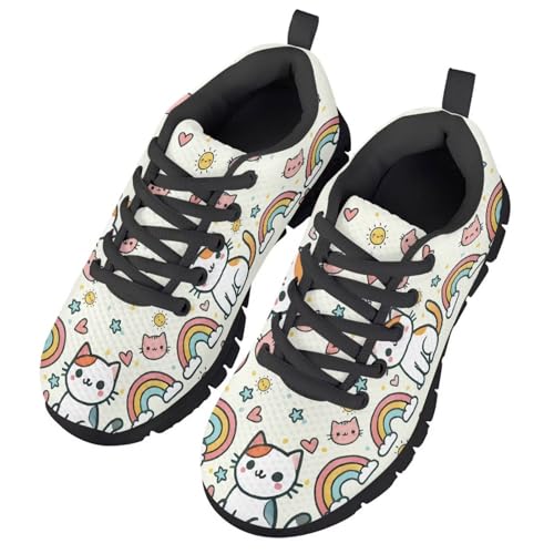 Doojoayie Cute Shoes for Girls Non-Slip Running Sneakers for Daily Causal2