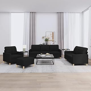SECOLI Sofa Set 3 2 1 Living Room Sofa Sets 3-2-1 Living Room Set Couch Lounge Couch Sofa Couch for Living Room 4-Piece Bl...