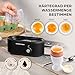 GOURMETmaxx Eierkocher für 3 Eier | Egg Boiler mit Eierstecher im Messbecher | Egg Cooker – 3 Härtegrade für deinen Eierbecher | Design Eierkocher klein – spülmaschinenfeste Teile