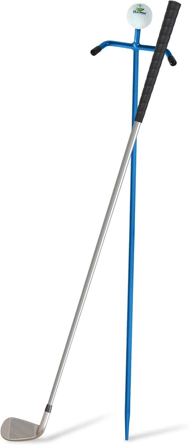 The Club Rest Golf Club Holder – Keep Grips Dry & Clean | Lightweight Aluminum Accessory | Prevent Lost Wedges | Fits in Bag | Great Gift for Golf Players,