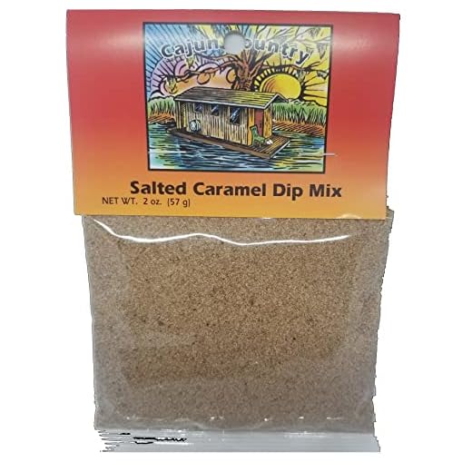 Cajun Country Salted Caramel Dessert Dip Mix, 2 Ounce Packet (No MSG, Makes About 2 Cups - Also Use As Frosting Or No-Bake Cheesecake Filling)