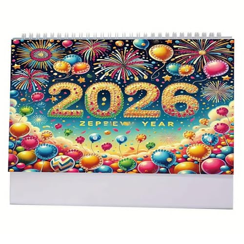 Calendrier de bureau 2026 strass décorations maison école cadeau Noël