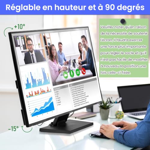 bimiti Support réglable Wearson avec Trou VESA 75x75mm/100x100mm – vue 4