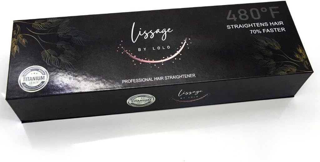 Professional Hair Straightener 1.5'' - Titanium Flat Iron Adjustable up to 450°F