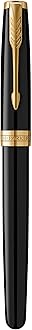 Parker PARKER Rollerball Sonnet Lacquer Black F Schw