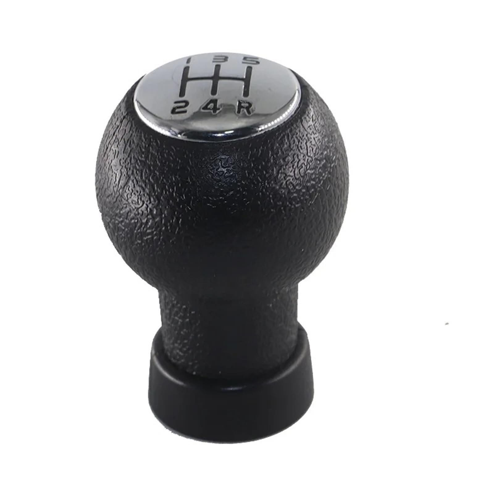 EHWLFVX Car Gear Shift for Fiat for SEDICI 2006-2014 Gear Shift Knob Lever Change Gearbox Shifter Plastic Manual Selector Transmission Handle(Chrome Black)