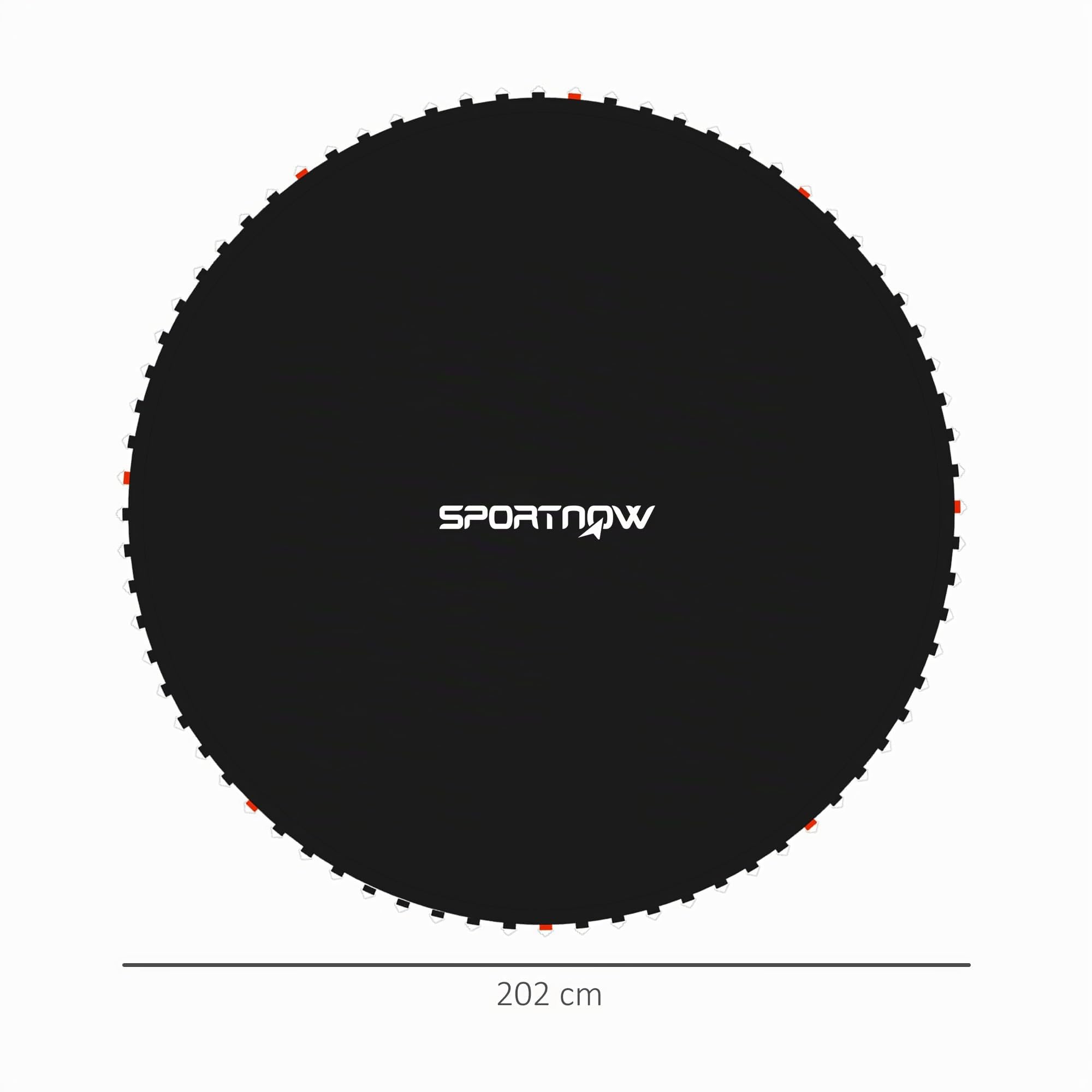SPORTNOW Tapis de Rechange pour Trampoline Tapis de Saut de Remplacement, avec Outil de Traction à Ressort et Crochets en V (Ressort Non Inclus)