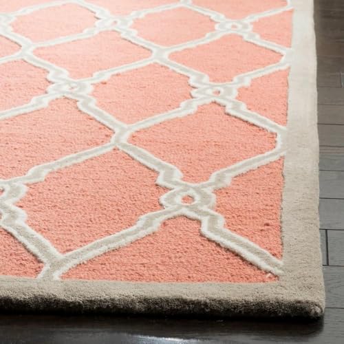Image of Hand Tufted Wool Carpets Anti Shedding Rug Modern Carpets for Living Room Size 7x10 Feet
