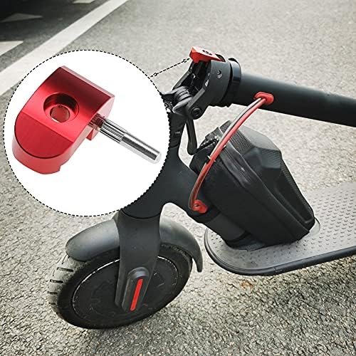 DASNTERED Electric Scooter Folding Hook, Scooter Reinforced Hinge Hook Lock with Pin Fit with Xiaom-i M365/m365 Pro, Front Folding Buckle Clasp Electric Scooter Replacement Part (Black)