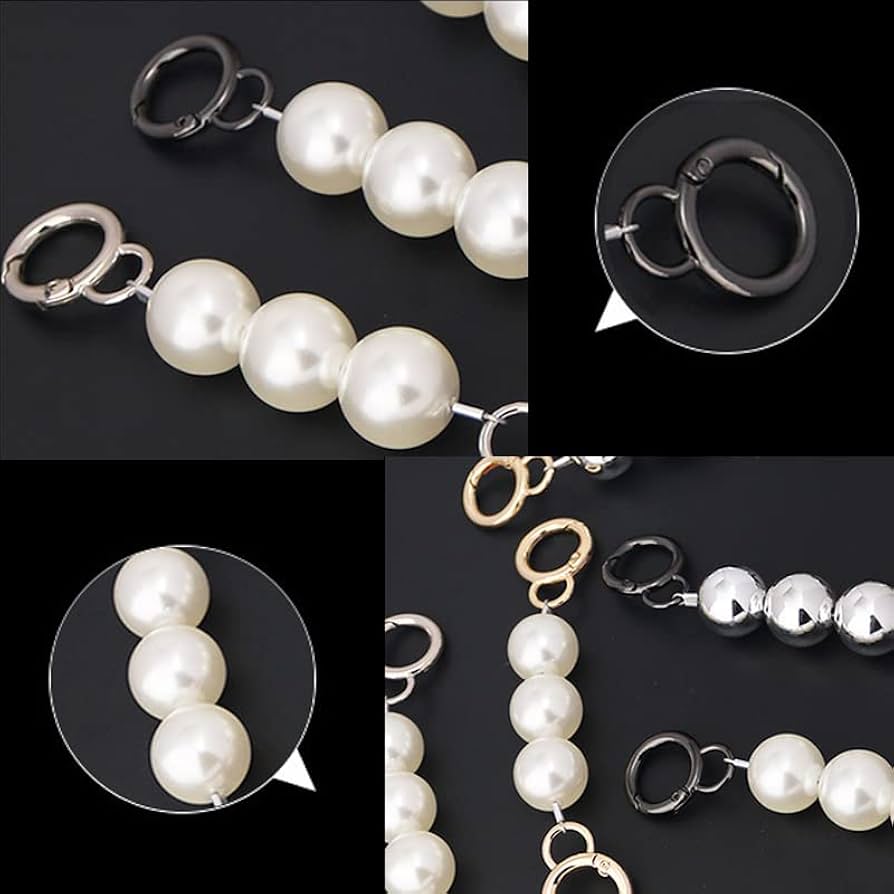 Amazon | 3色入パール バッグ チェーン, BetterJonny 13cmり かばん