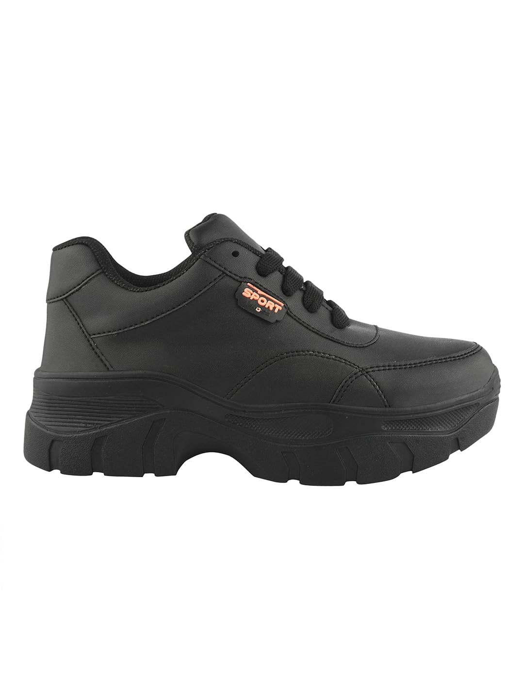 Shoeopia Lace-up Detail Chunky Sneakers for Women & Girls-image-44