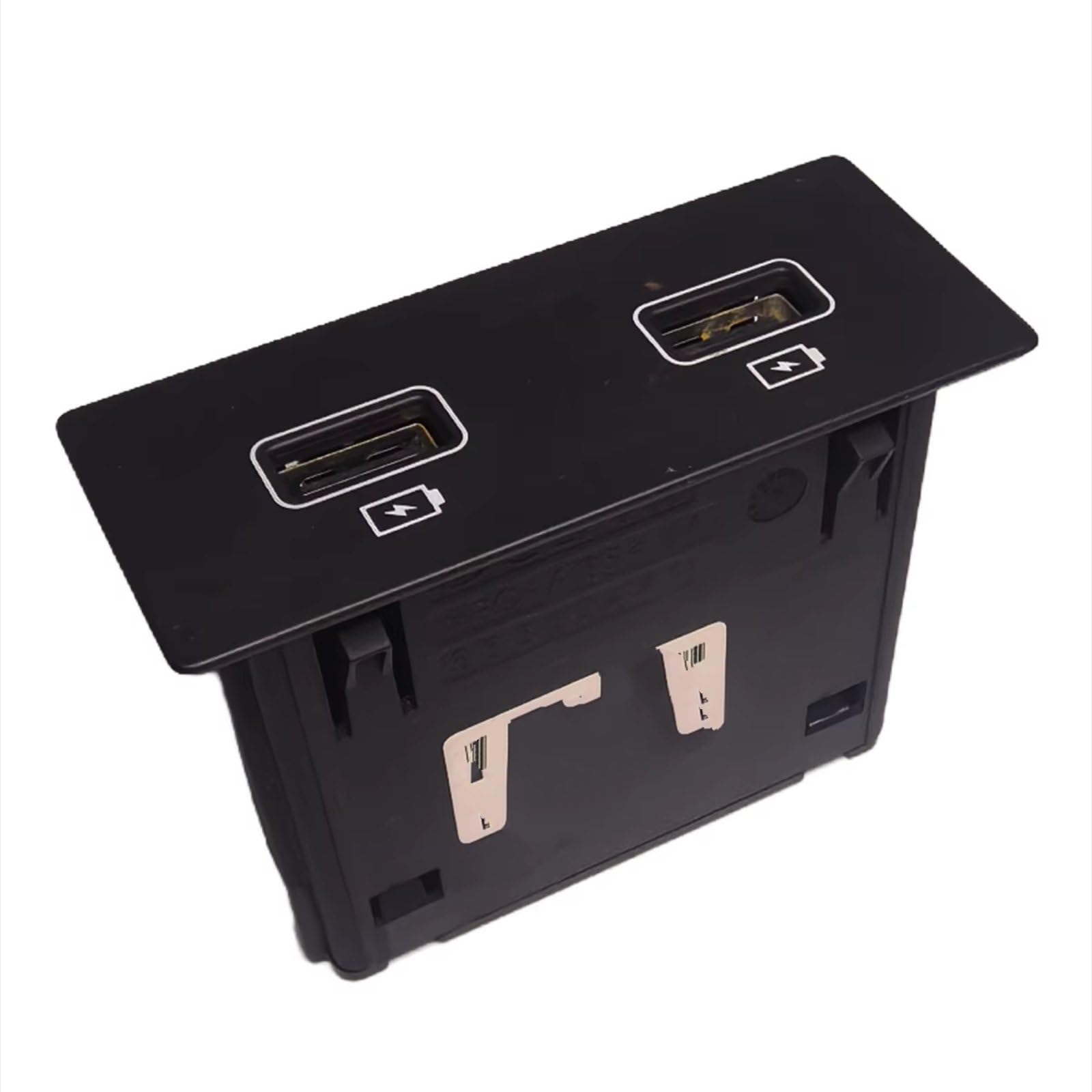 Compatible Con Kadjar 280230033R Puerto De Alimentación USB Doble Salida De Enchufe Puerto De Carga Auxiliar Modular Adaptador USB Interfaz AUX