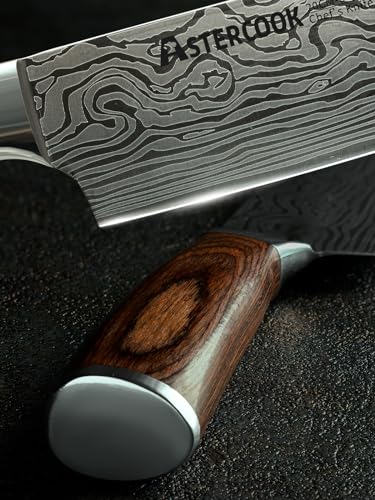 Astercook CHEF KNIFE 8 Inch Professional Kitchen Chef Knife, German High Carbon Stainless Steel Ultra Sharp Knife, Chefs Knives thumb #3