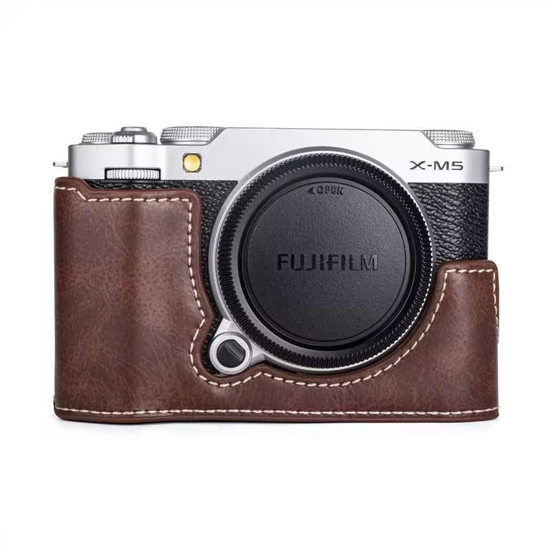 Amazon.com : MUZIRI KINOKOO Fuji X-M5 Case, PU Leather Half Case