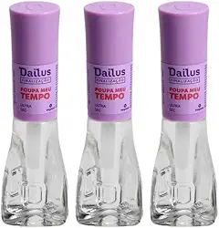 Kit Esmaltes Dailus Ultra Sec Poupa Meu Tempo 8ml (3 unidades)