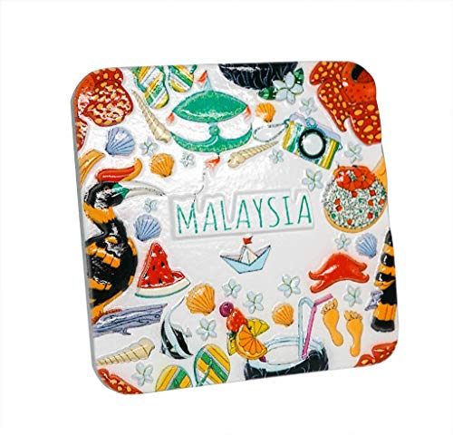 zamonji Recuerdo Turísticos Mundial 3D Resina Imán de Nevera Imanes para Refrigerador Fridge Magnet Viaje Souvenir (Malasia)