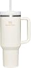 Stanley Quencher Thermos Cup with Straw, Cream, 1.18 Liter