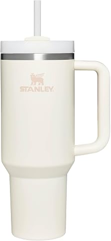 STANLEY Quencher H2.0 FlowState Pipetli Termos Bardak 1.18 Litre - Krem | Paslanmaz Çelik