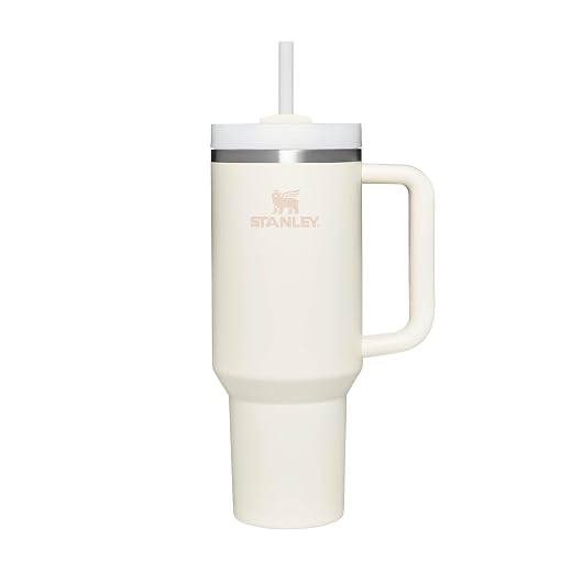 Stanley Quencher H2.0 Flowstate Trinkflasche Mit Strohhalm 1.2L - Thermobecher Kühlt 11 Stunden - 48 Stunden Eisgekühlt - Spülmaschinenfest - Thermosflasche BPA Frei - Edelstahl Trinkbecher