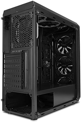 CiT Blaze Red PC Gaming Case Mid-Tower ATX - Tempered Glass, For Enhanced Gaming | Black