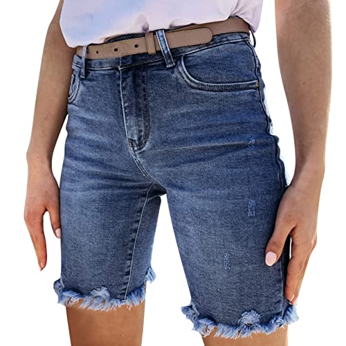 Jeans pour femme stretch noir denim extensible pantacourt mode délavé S