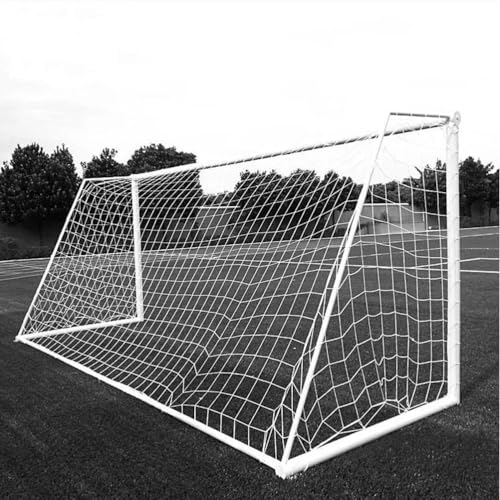 Hominas Fußballtornetz 2,4 x 1,8 m Sport Fußball Torpfostennetz Robustes und Tragbares Ersatznetz für Torpfosten Schnelle Installation für Innenräume, Hausgärten und Schulhöfe
