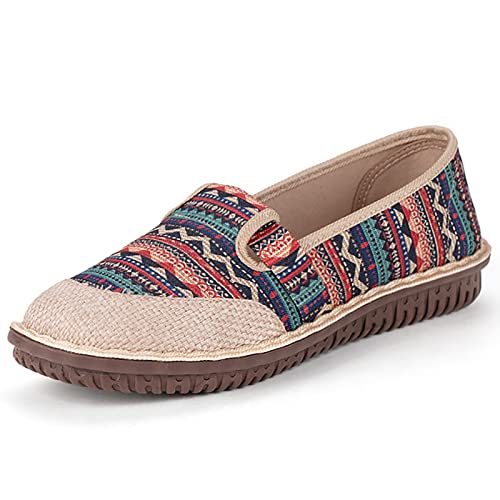 Sapatos femininos de lona sem cadarço tênis de viagem feminino estilo tradicional sem cadarço sapato